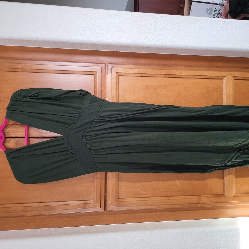 Torrid green jersey knit flutter sleeve dress 1 1X
